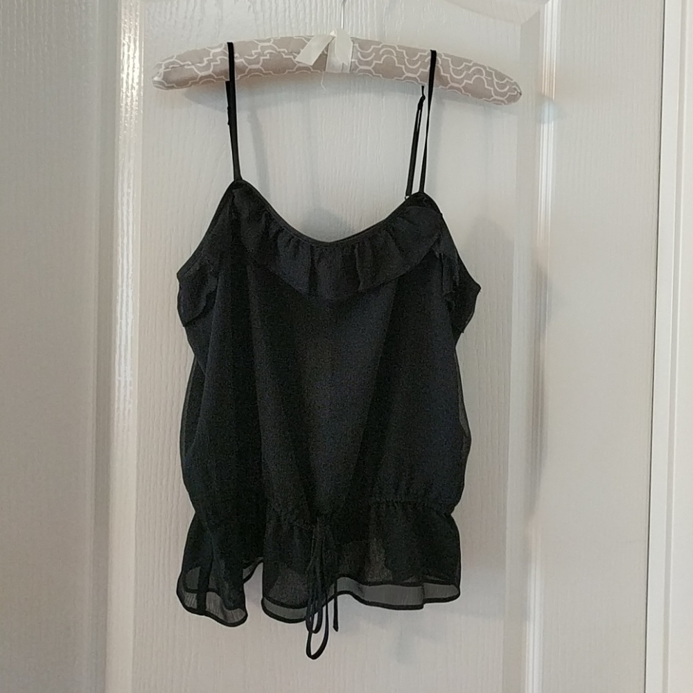 Flirty Chiffon Crop Top